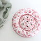 French ceramic flower picks, handicrafts, vintage, Brittany, France