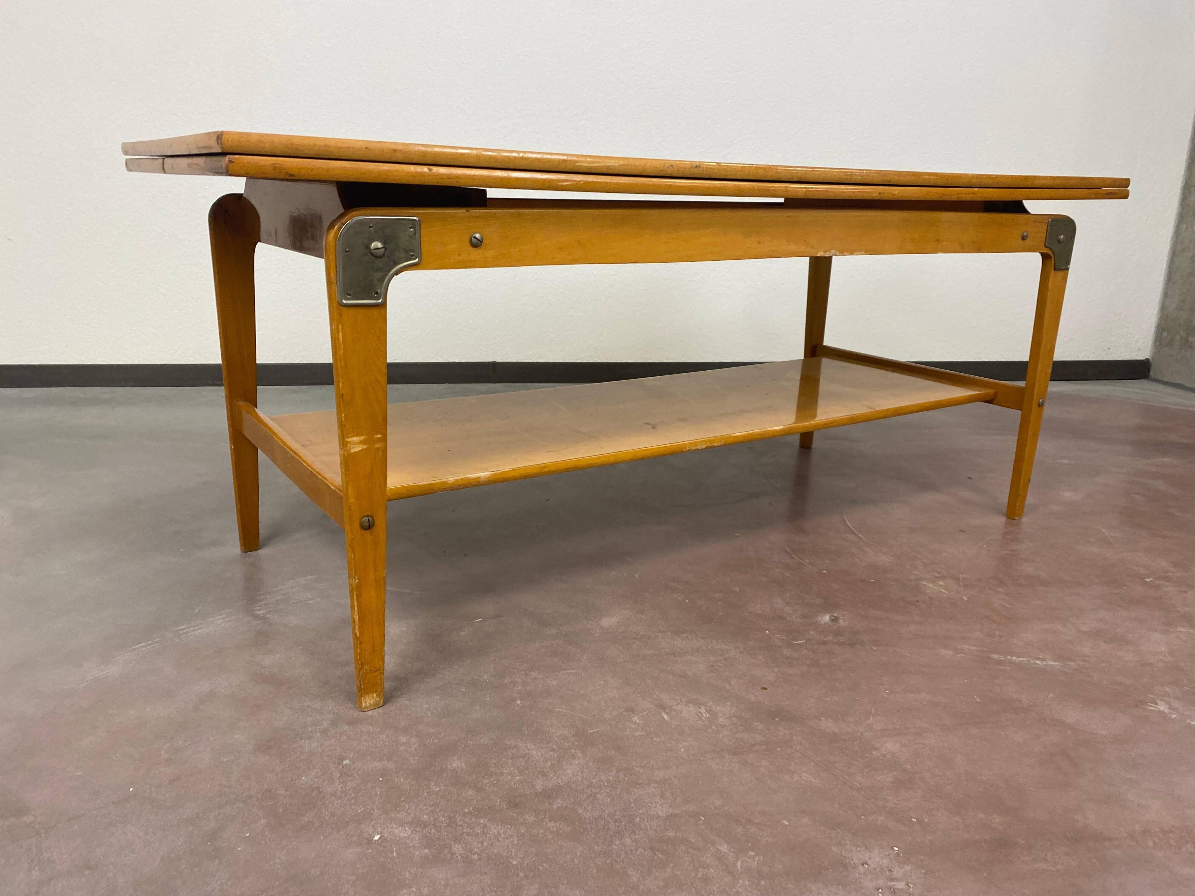 Vintage adjustable conference table