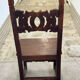 6 Alsatian chairs from the 19th century – carved wood – interlaced decoration