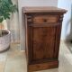 19th century solid wood bedside table