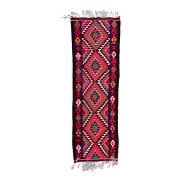 Old turkish kilim runner 275x90 cm