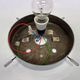 Space age Midcentury Hotel Design Ceiling Lamp, Flushmount, 1970s-Czechoslovakia