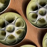 6 oyster / shellfish plates Moulin des Loups