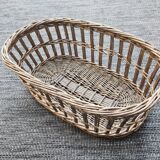 Antique oval wicker basket