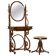 Coiffeuse victorien Thonet en bois courbé avec tabouret réglable