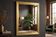 Vintage gold XL mirror