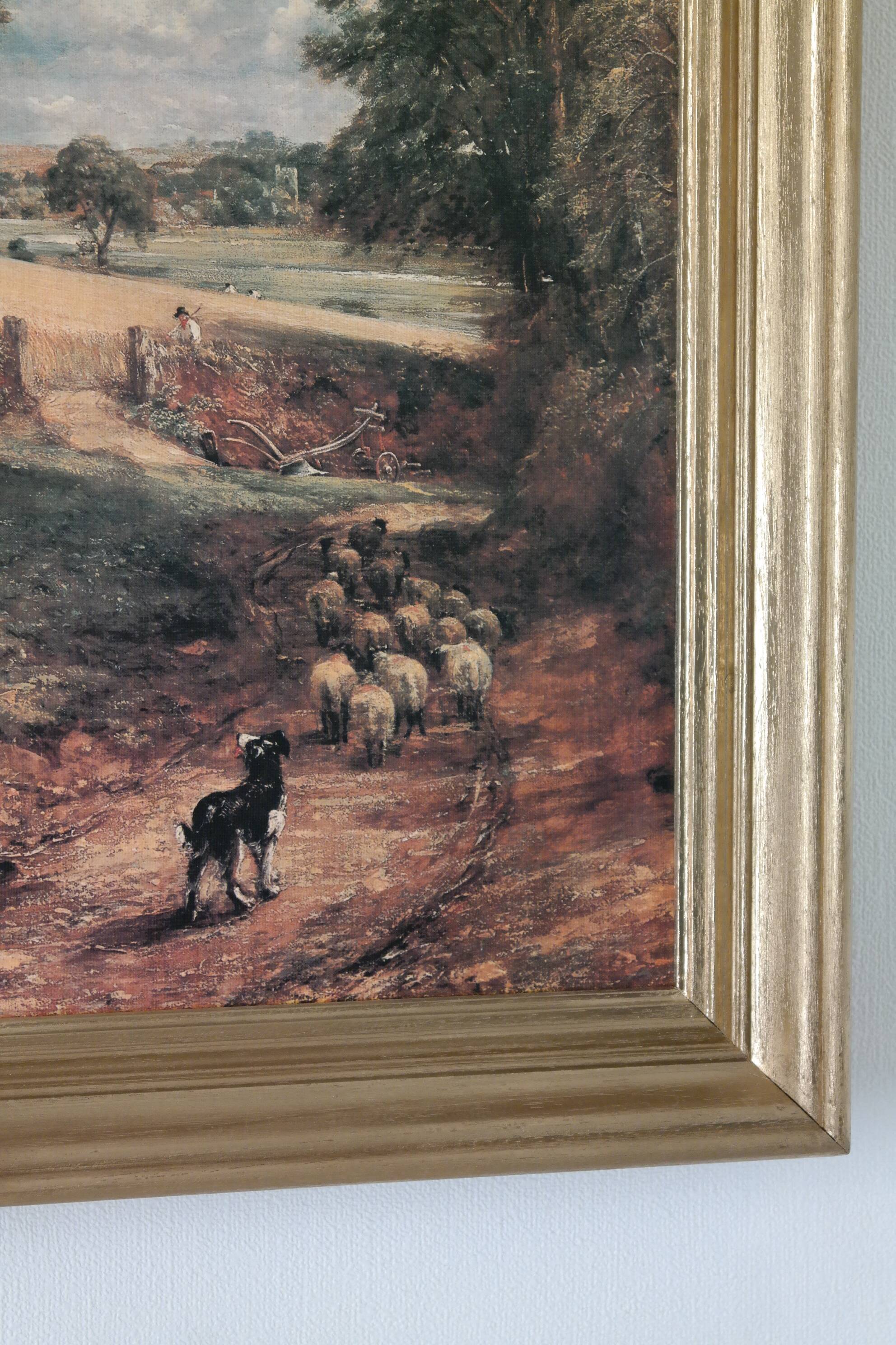 Painting old gilded frame campaign scene