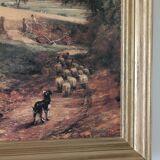 Painting old gilded frame campaign scene