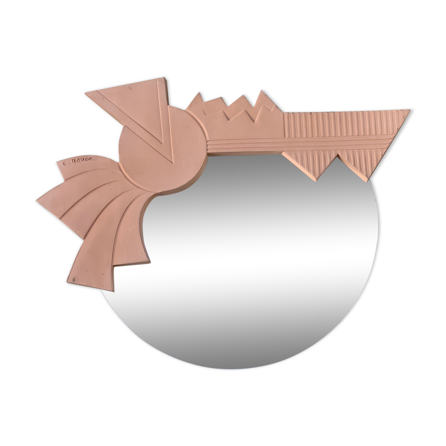 Mirror art deco style in sandstone