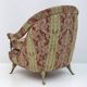 Paire de fauteuils français de style Art déco en laiton et tissu, années 1950