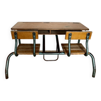 Delagrave double school desk