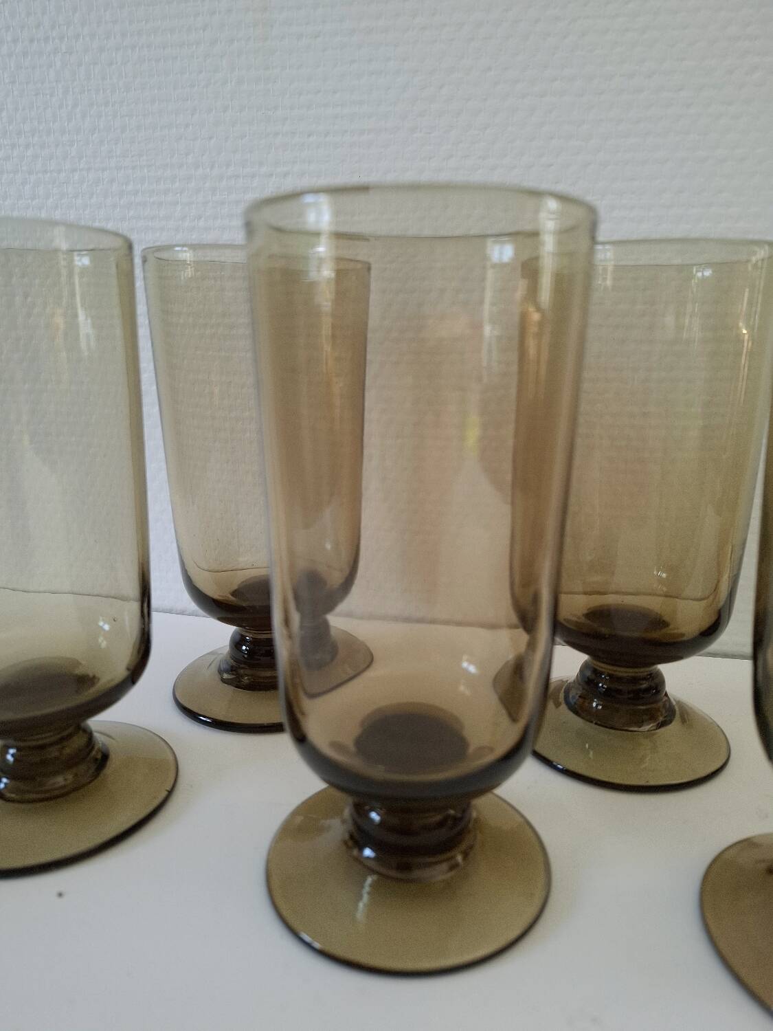 Verres soufflés bouche 70's