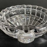 Vintage crystal shell ashtray