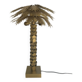 Palm brass lamp