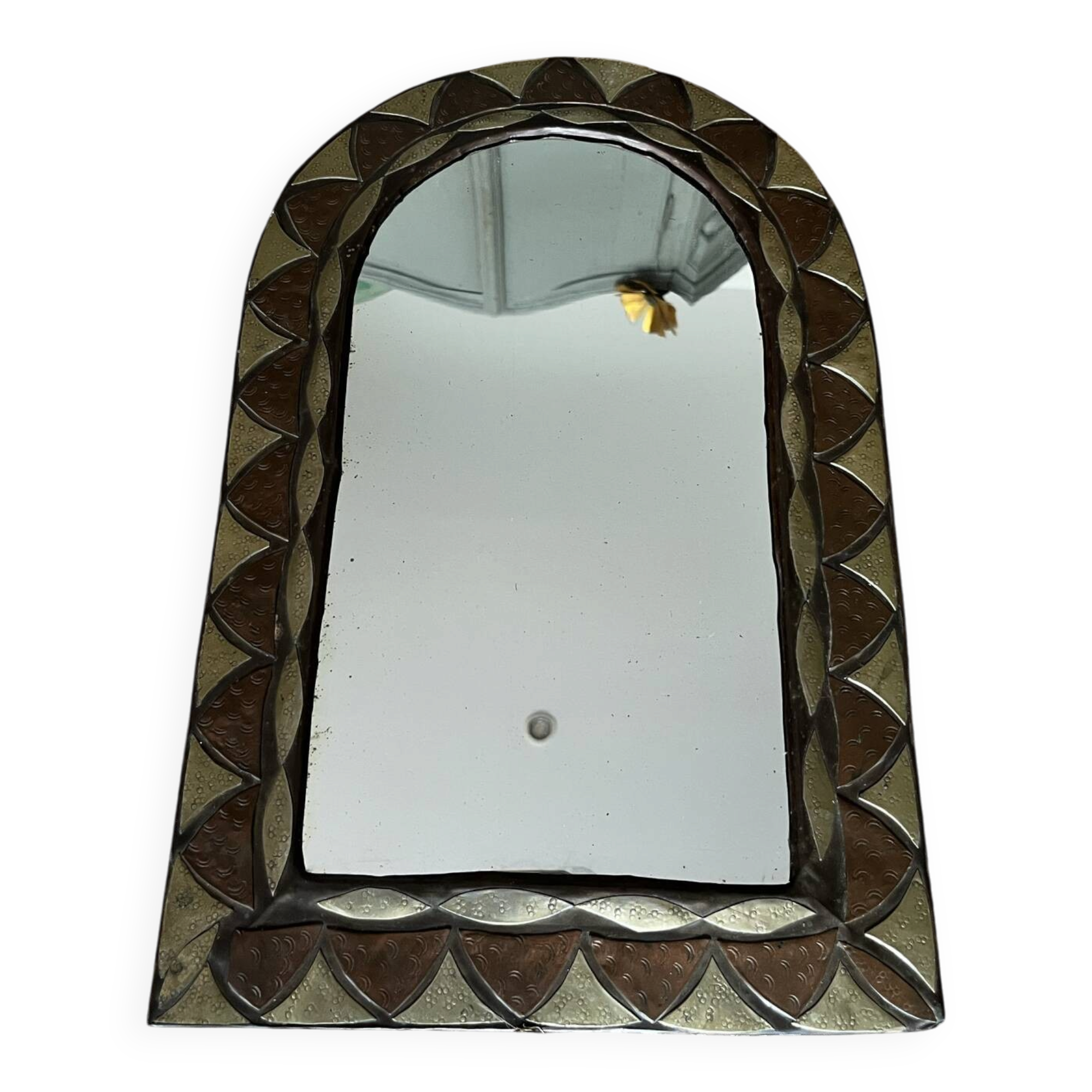 Brass mirror
