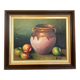 Tableau nature morte huile sur toile signée