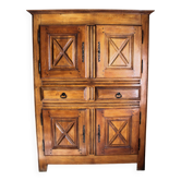 Abbatiale solid oak TV cabinet sideboard