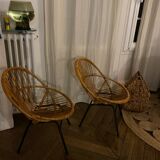 Set of 2 Dirk Rohe Noordewolde armchairs from the 60s