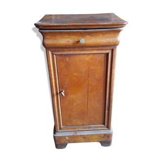 Bedside old Louis Philippe oak Cove