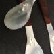Set of 4 spoons in mother-of-pearl and rosewood