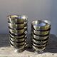12 vintage stainless steel bowls