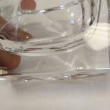 Crystal ashtray signed Daum