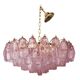 Italian Murano Style Glass Sputnik Candlestick Poliedro