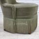 1970s, Danish armchair, green furniture velour.
