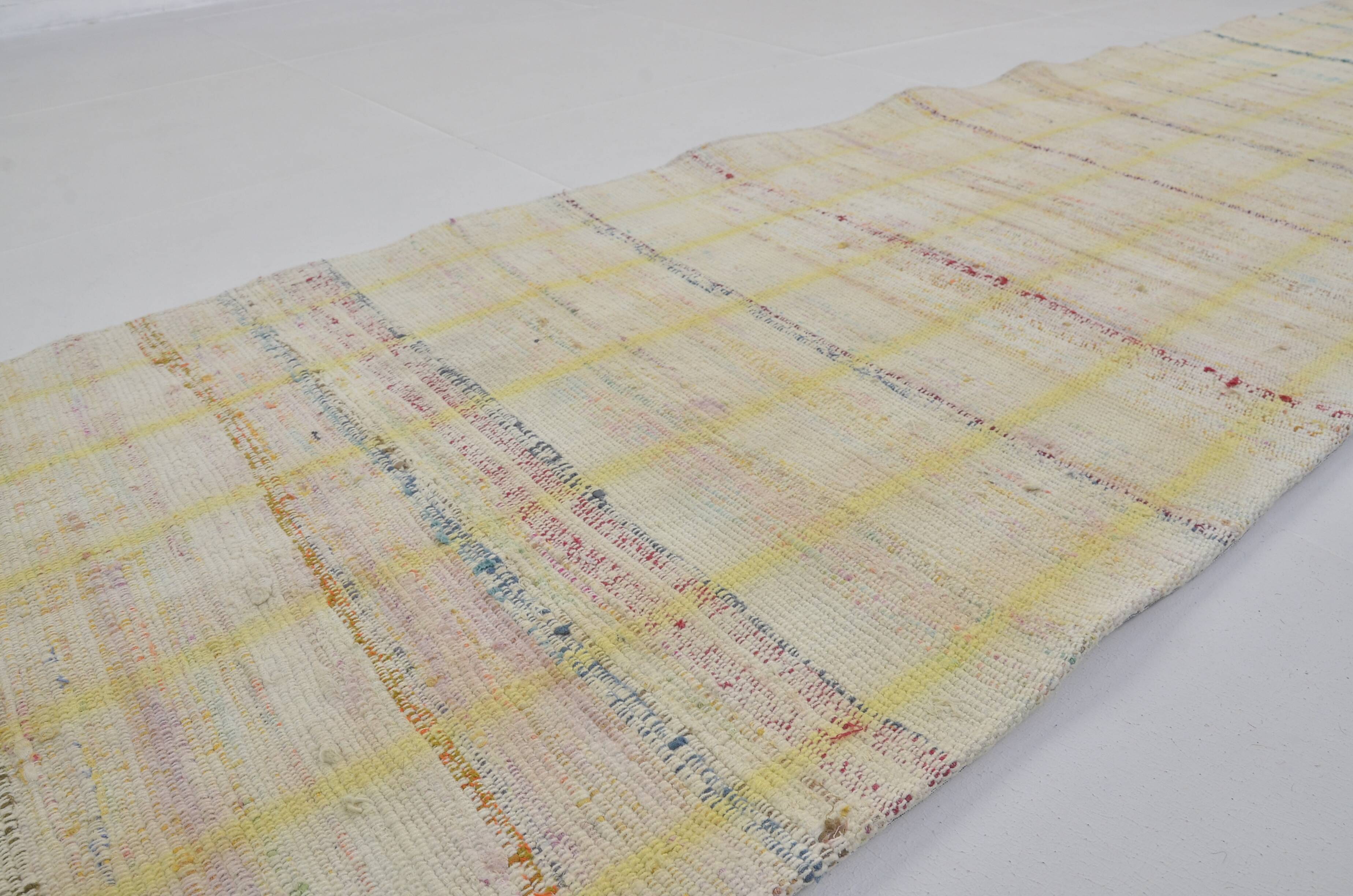 Very Long Turkish Vintage Kilim Carpet sku 3846