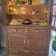 Vintage oak display cabinet