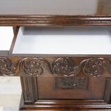 Brown oak sideboard, 1890s