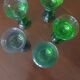 Set of 5 Saint Louis crystal wine glasses.