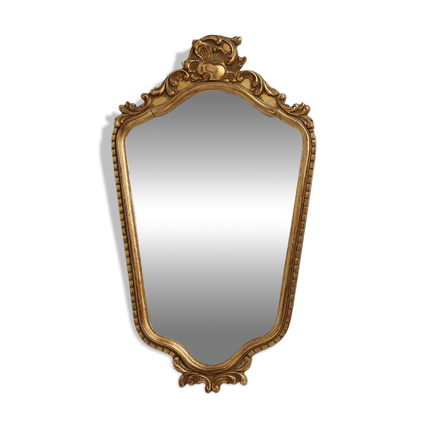 20th Century Baroque Louis XV-Style Giltwood Mirror, France