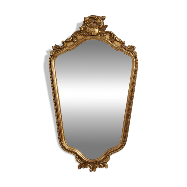 Miroir baroque en bois doré de style Louis XV, XXe siècle, France — Beyit