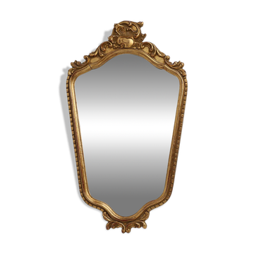 20th Century Baroque Louis XV-Style Giltwood Mirror, France