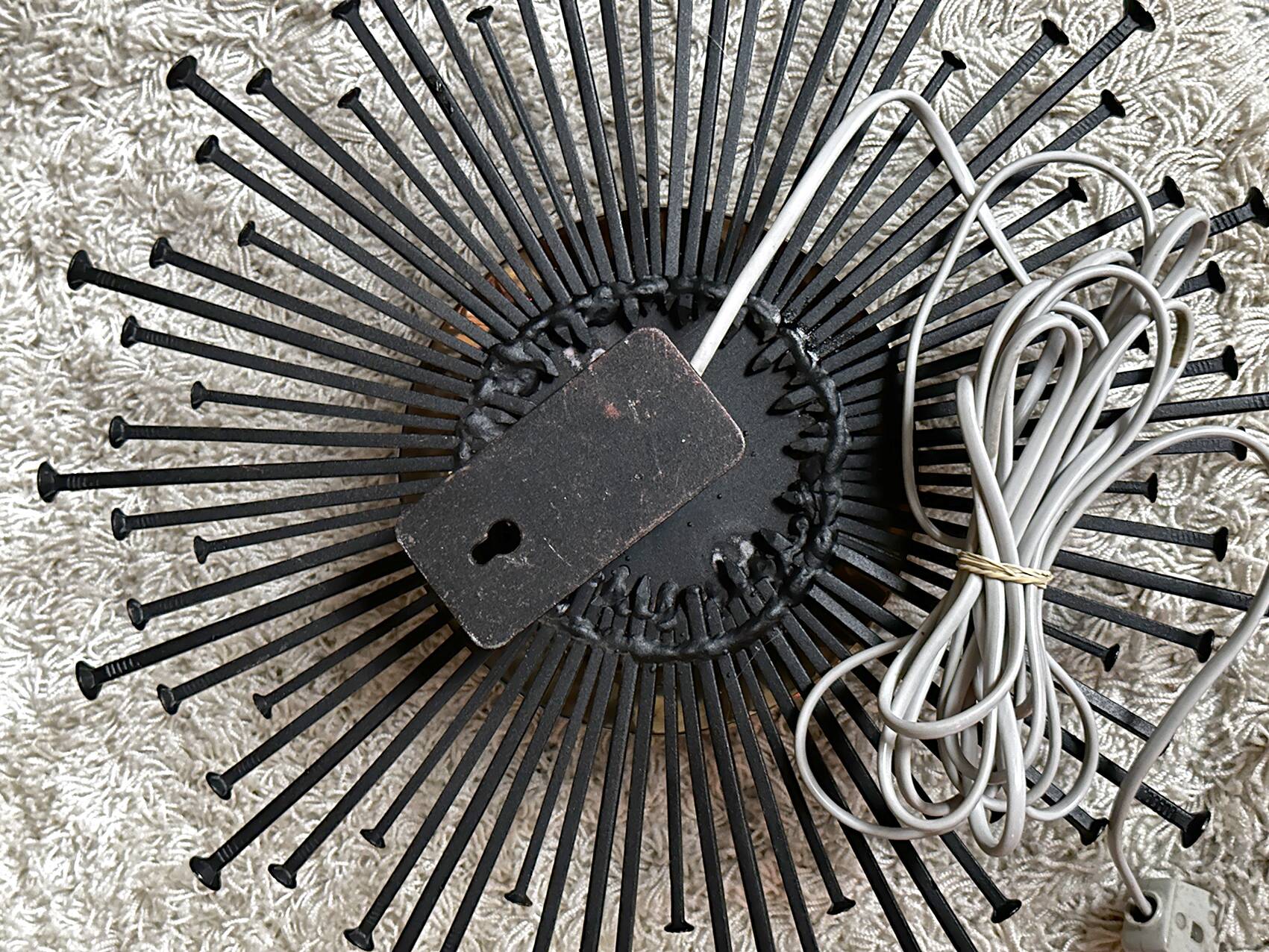 Star/Sun wall lamp made of brass and iron 40cm