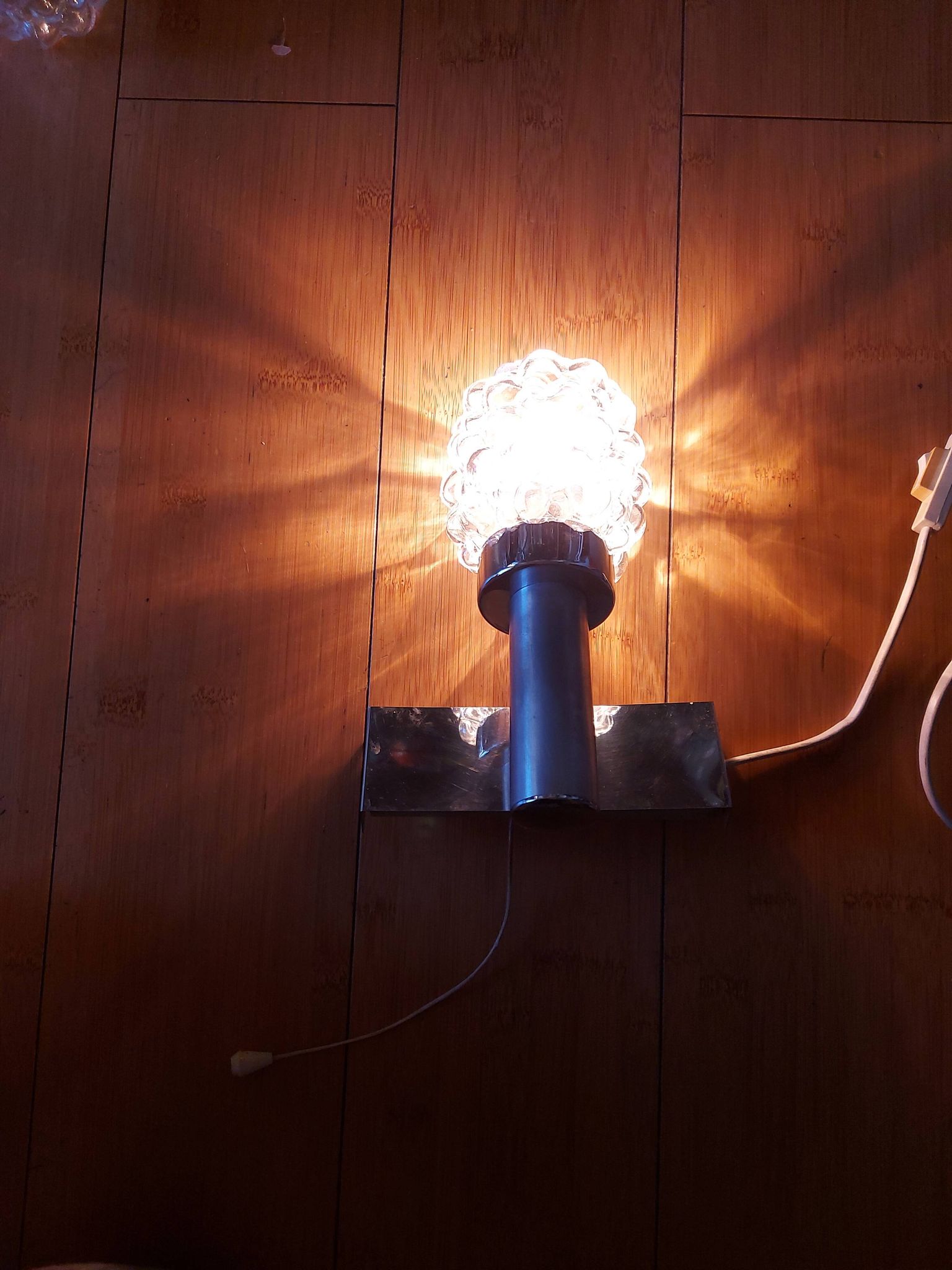 Pair of vintage 70's wall lights
