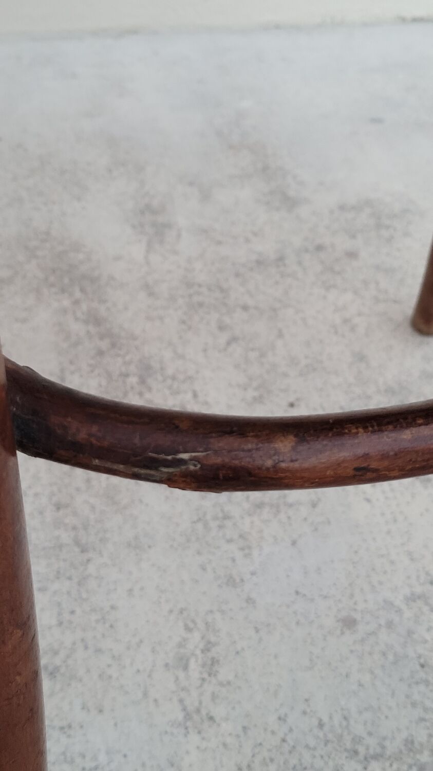 Set of 3 old Thonet bistro chairs