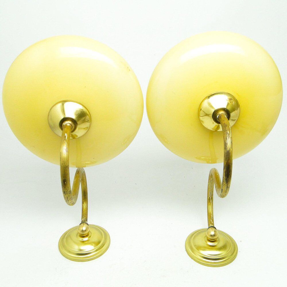 Art Deco sconces, Poland, 1950s, set of 2