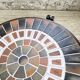 Round coffee table Roger Capron herbarium terracotta