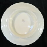 Compotier en porcelaine bernardaud limoges décor fleur rose / pourpre