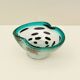 Murano glass catchall with silver inlays, Italy 1960.