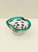 Murano glass catchall with silver inlays, Italy 1960.