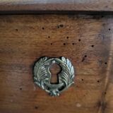 Directoire style sideboard with trompe l'oeil drawer in solid wood