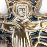 Art deco roger guérin bouffiloux ceramic cross