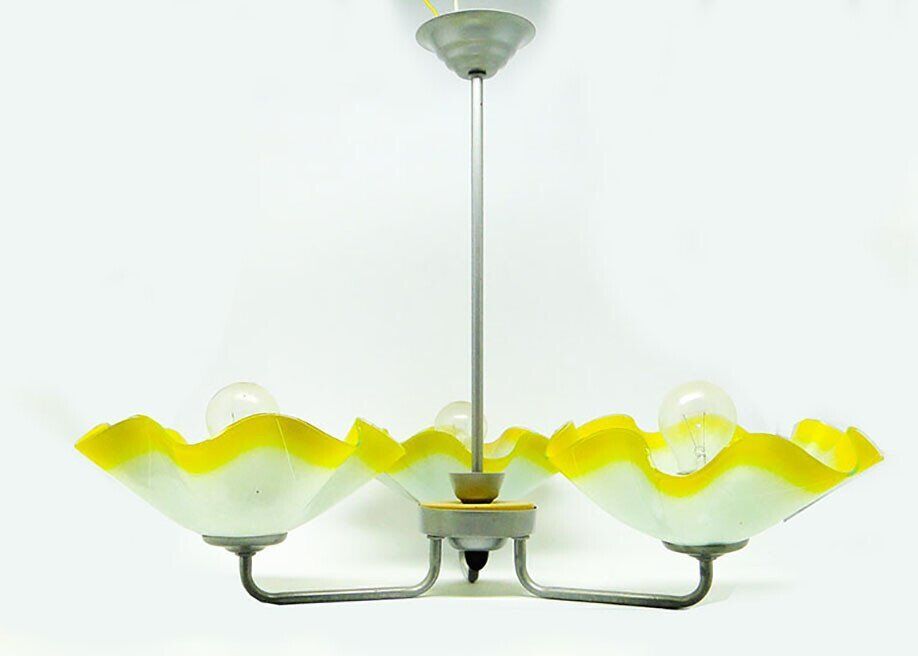 Mid-century chandelier from Polam, Poland, 1960s