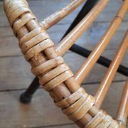 Pair of rattan armchairs