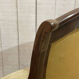 Armchair with crosses - 19th century restoration in mahogany