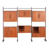 Italian teak wall unit - 1960s