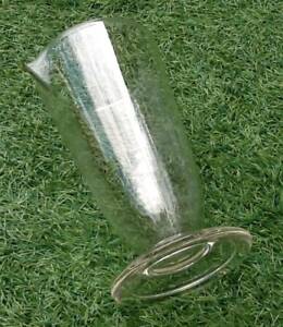1970s measuring glass shower foot graduated from 25 to 500ml pyrex (large model)